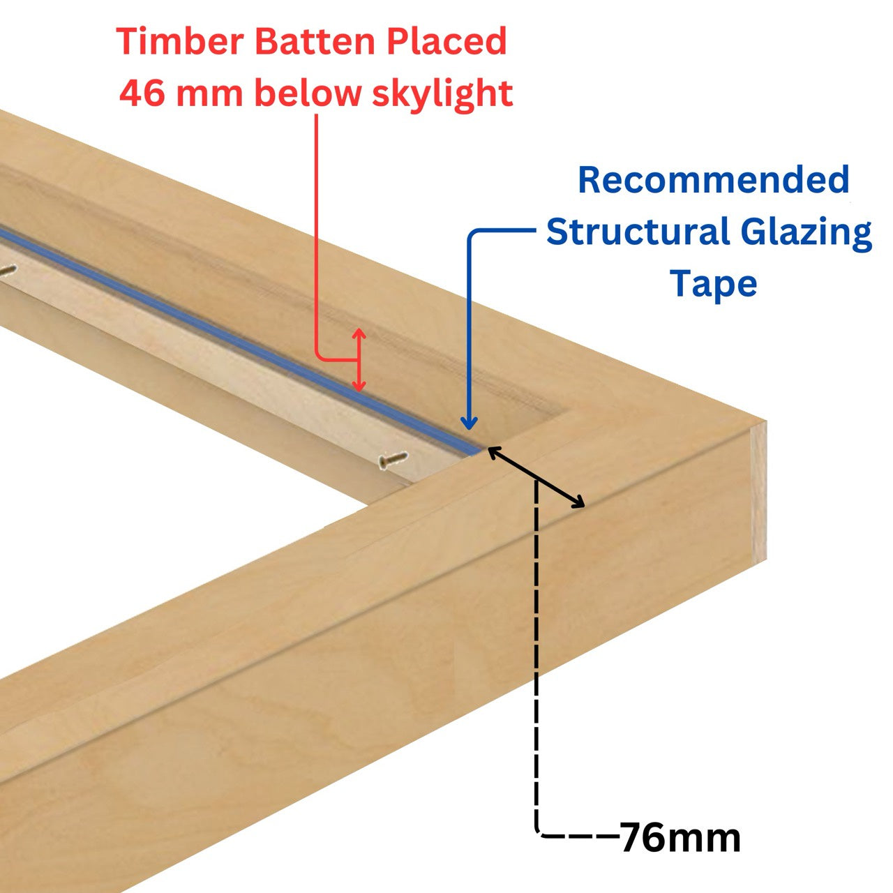 1000 x 1000 mm WBP Insulated Upstand for Pitched Roof