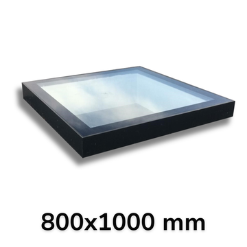 800 x 1000 mm Framed Skylight for Flat Roof.
