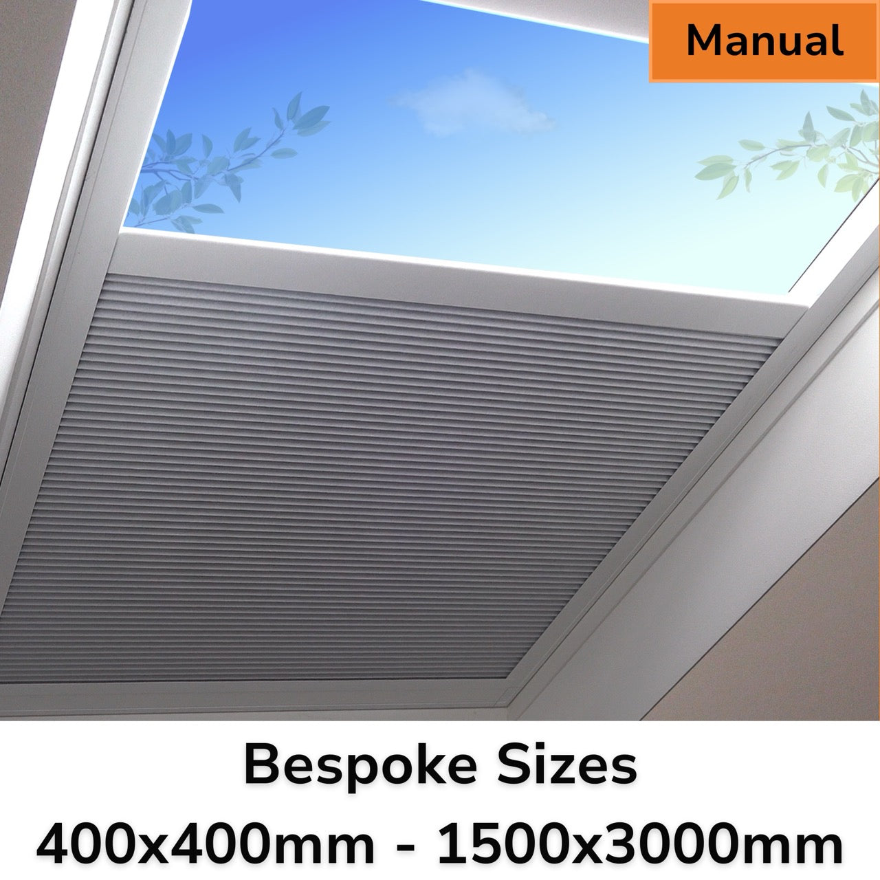 Bespoke Manual Blinds for Flat & Pitched Roof Skylights