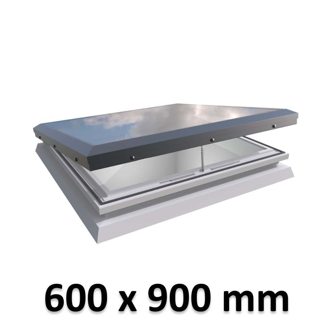 600 x 900 mm Brett Martin Electric Opening Skylight for Flat Roof