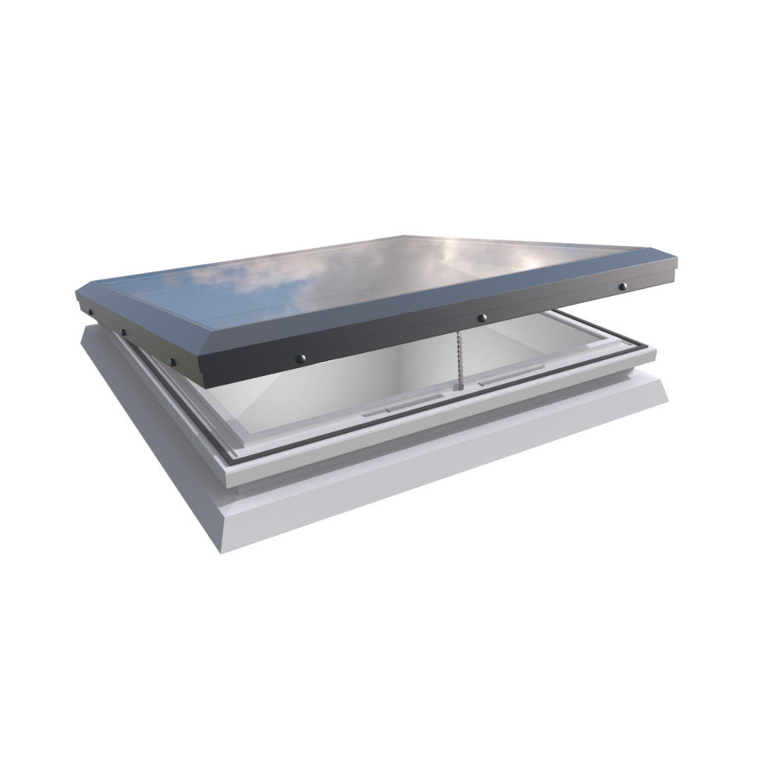 1000 x 1000 mm Brett Martin Electric Opening Skylight for Flat Roof - 0