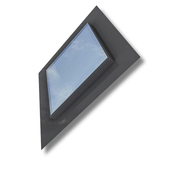 400 x 400 mm Frameless Skylight for Pitched Roof - Triple Glazed.