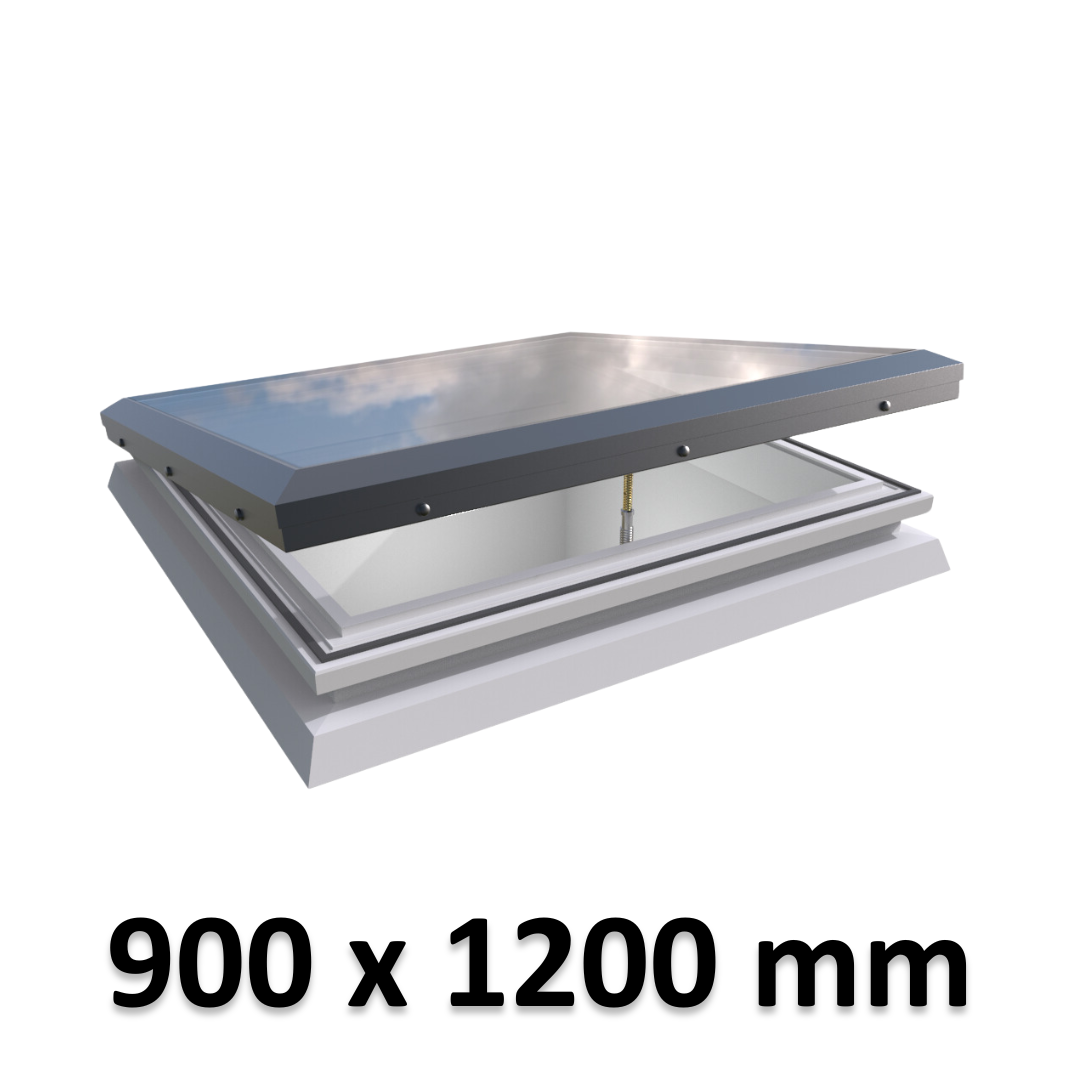 900 x 1200 mm Brett Martin Manual Opening Skylight for Flat Roof