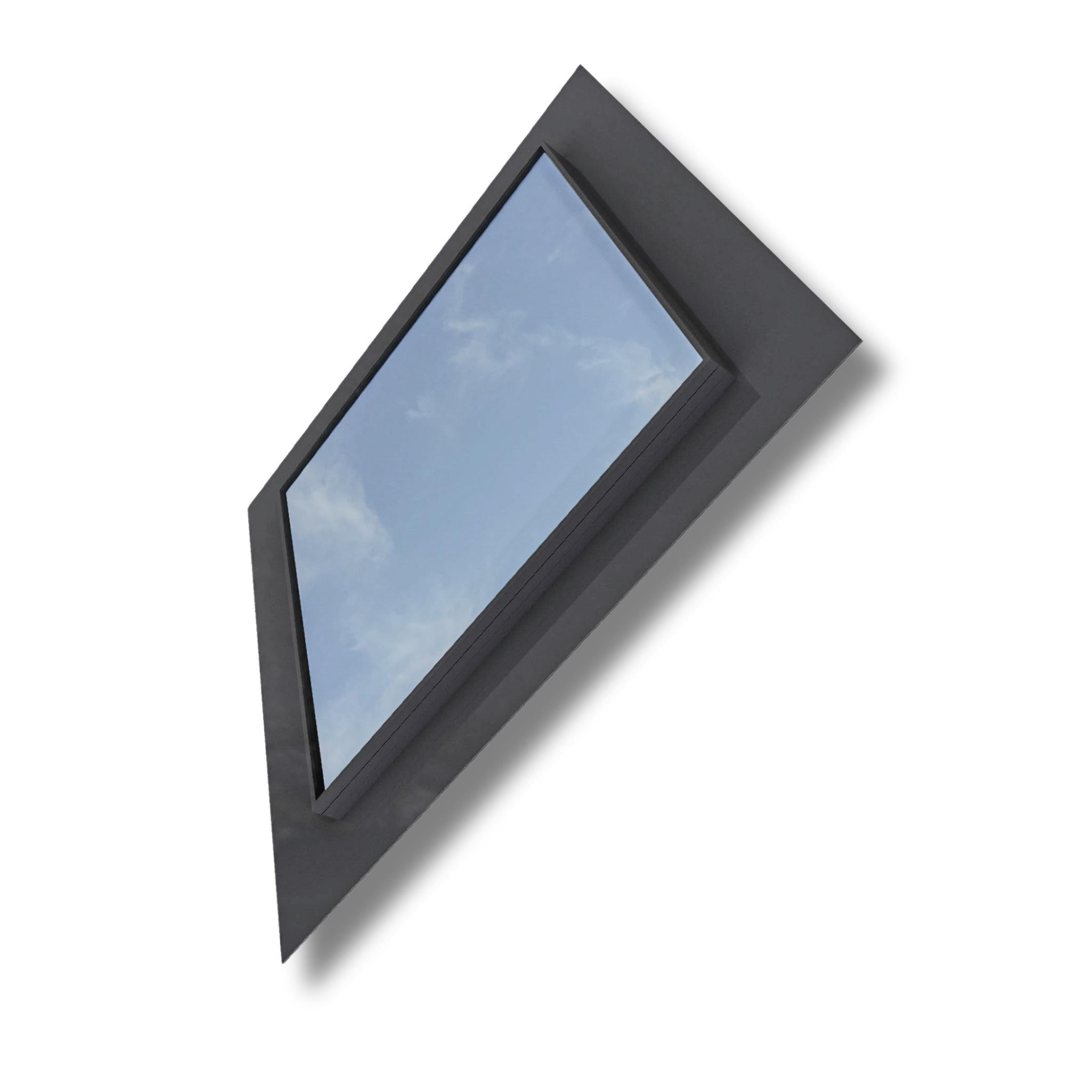 600 x 600 mm Frameless Skylight for Pitched Roof - Triple Glazed