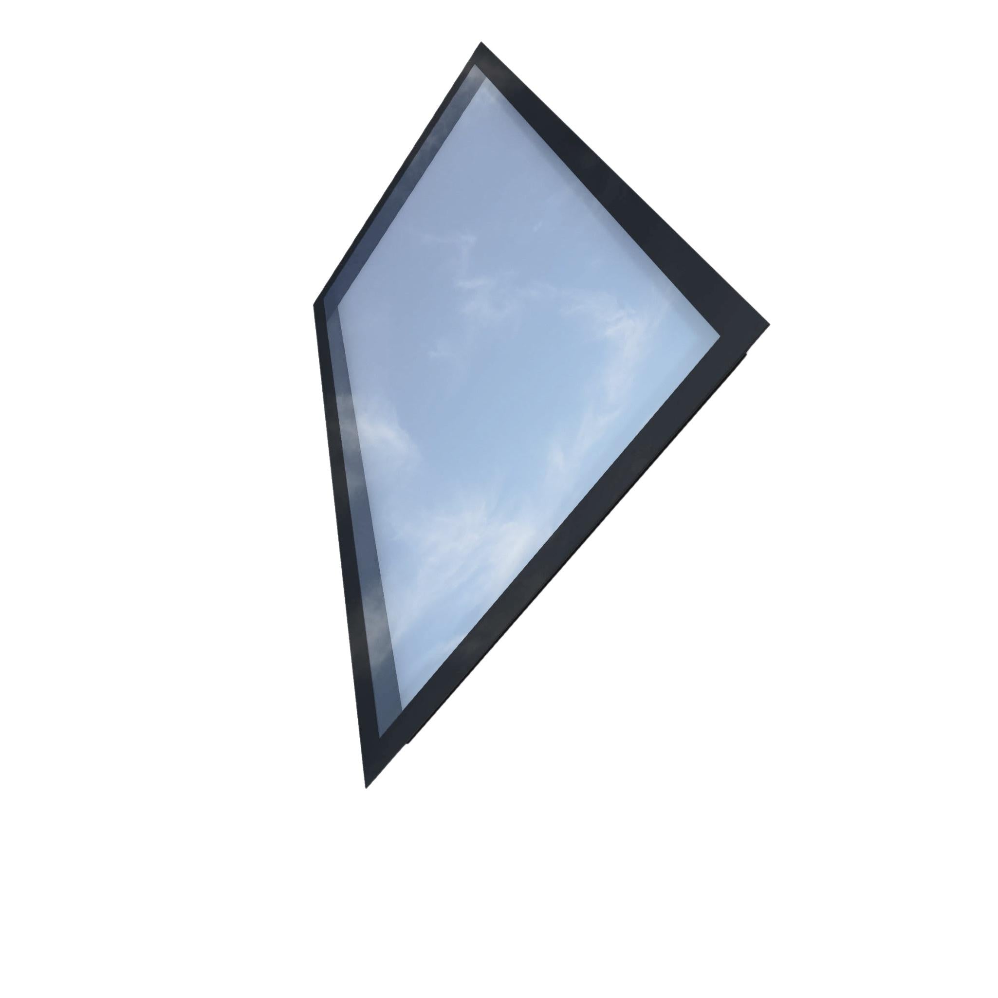 1500 x 3000 mm Frameless Skylight for Pitched Roof - Triple Glazed