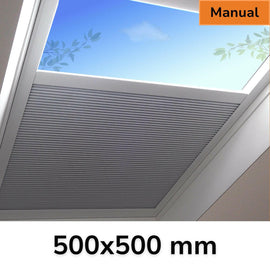 500 x 500 mm Manual Blinds for Flat / Pitched Roof Skylights & Roof Lanterns.