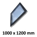 1000 x 1200 mm Frameless Skylight for Pitched Roof - Triple Glazed.