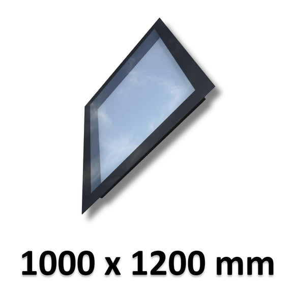 1000 x 1200 mm Frameless Skylight for Pitched Roof - Triple Glazed.