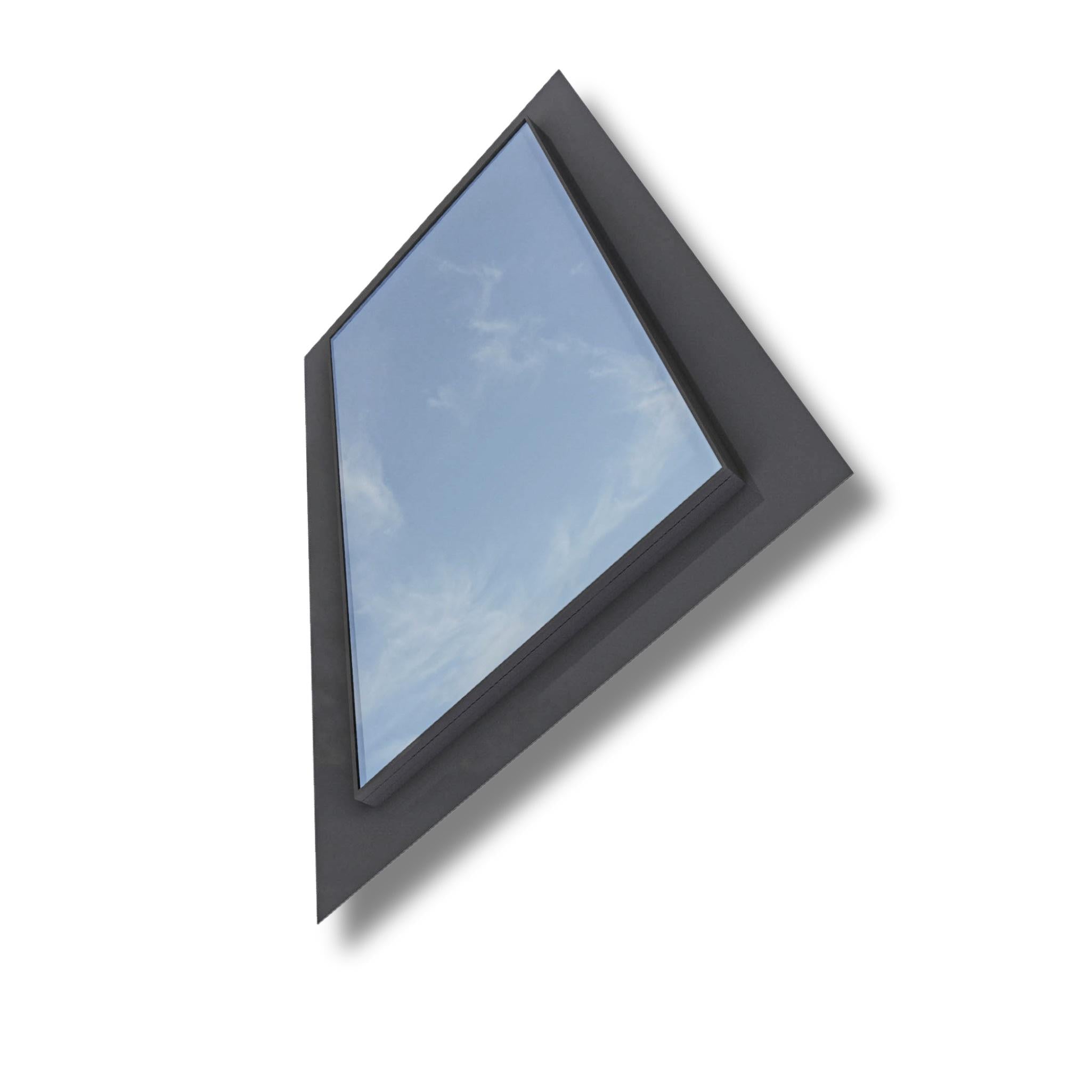 1000 x 2000 mm Frameless Skylight for Pitched Roof - Triple Glazed