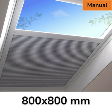 800 x 800 mm Manual Blinds for Flat / Pitched Roof Skylights & Roof Lanterns.