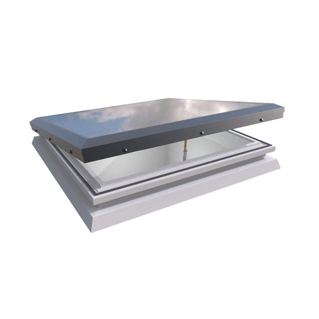 1000 x 1000 mm Brett Martin Manual Opening Skylight for Flat Roof - 0