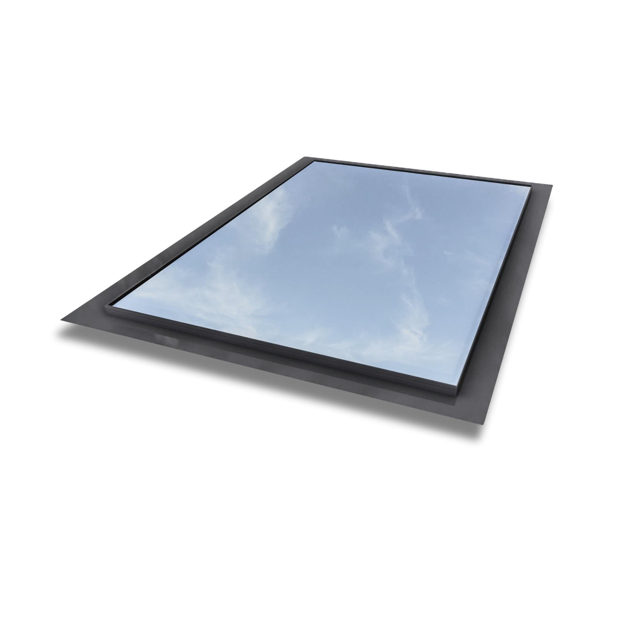 1200 x 1800 mm Frameless Skylight for Flat Roof - Triple Glazed