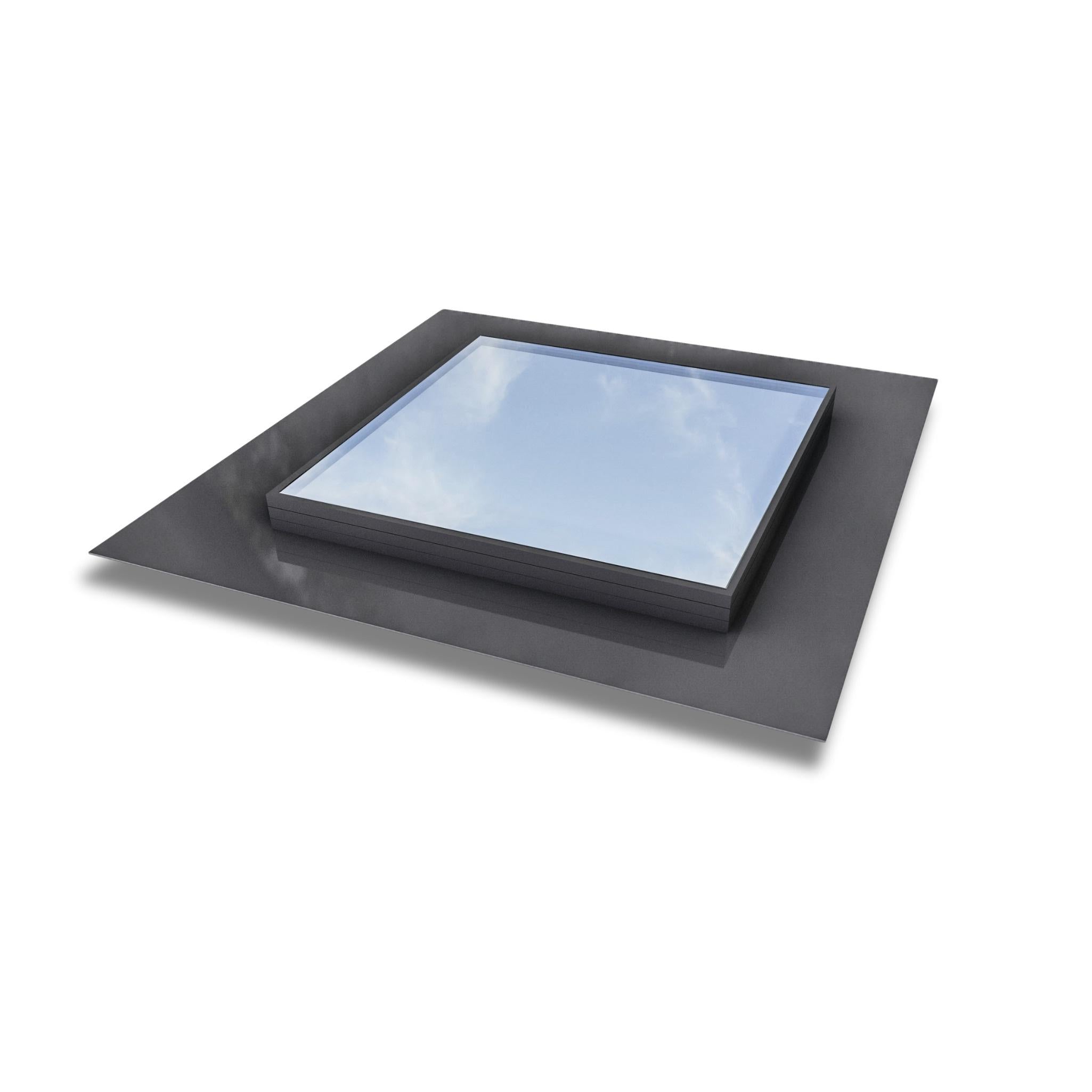 400 x 400 mm Frameless Skylight for Flat Roof - Triple Glazed