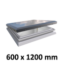 600 x 1200 mm Brett Martin Manual Opening Skylight for Flat Roof.