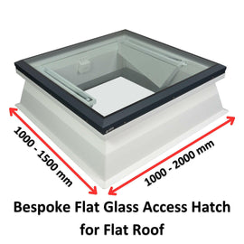 Brett Martin Bespoke Flat Glass Access Hatch.
