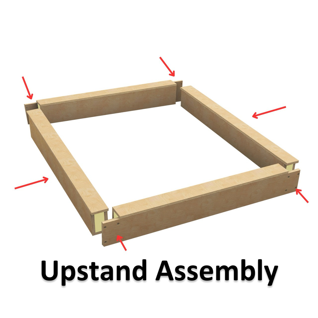 1000 x 1000 mm WBP Insulated Upstand for Pitched Roof