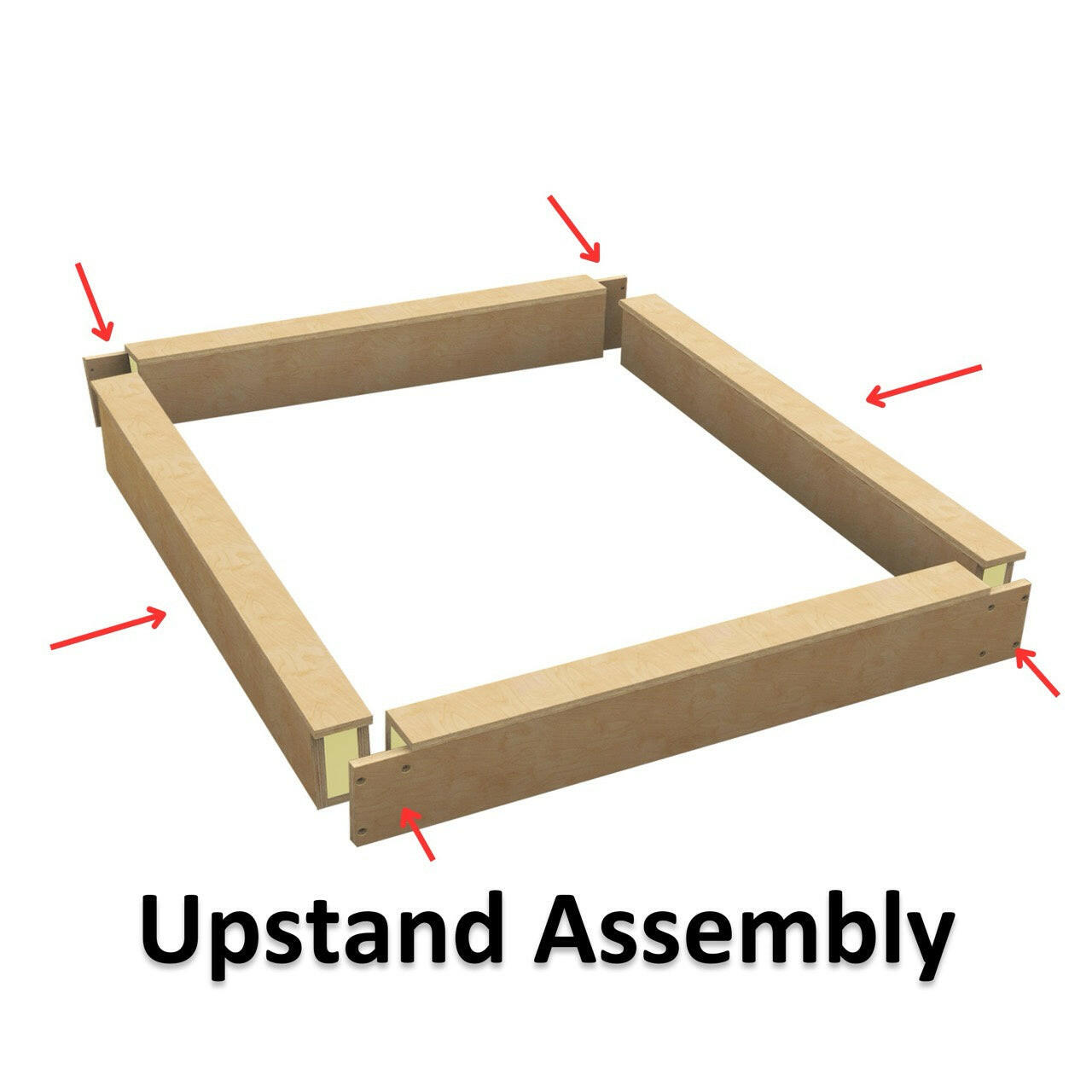 500 x 1500 mm WBP Insulated Upstand for Pitched Roof.