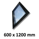 600 x 1200 mm Frameless Skylight for Pitched Roof - Triple Glazed.