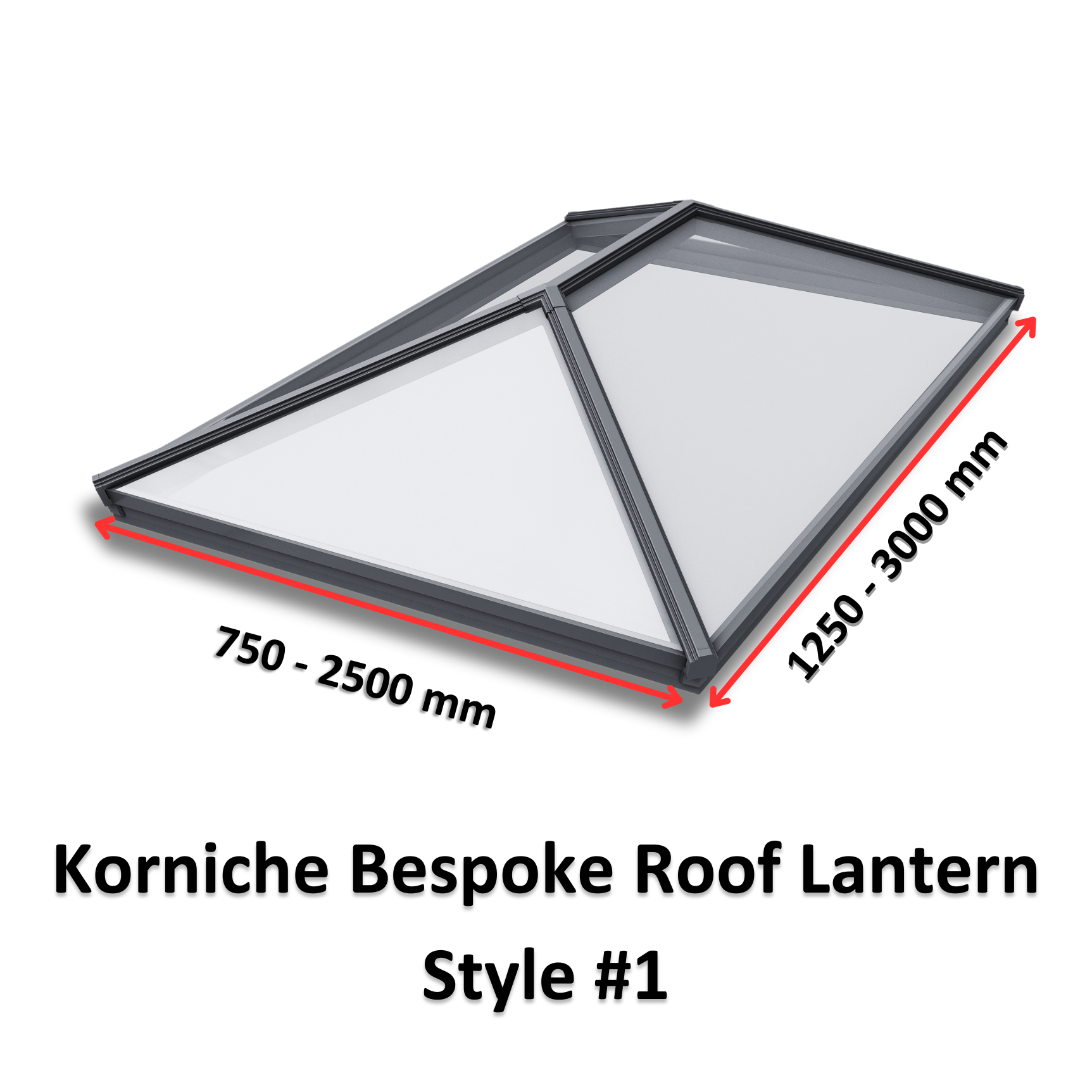 Korniche Bespoke Aluminium Roof Lantern Style #1