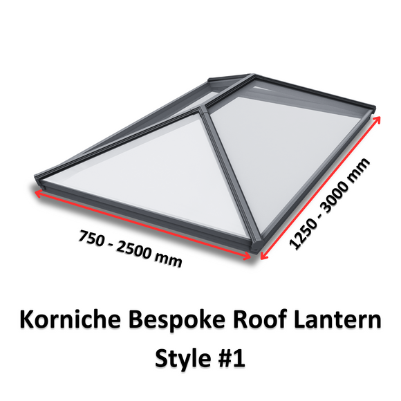 Korniche Bespoke Aluminium Roof Lantern Style #1.