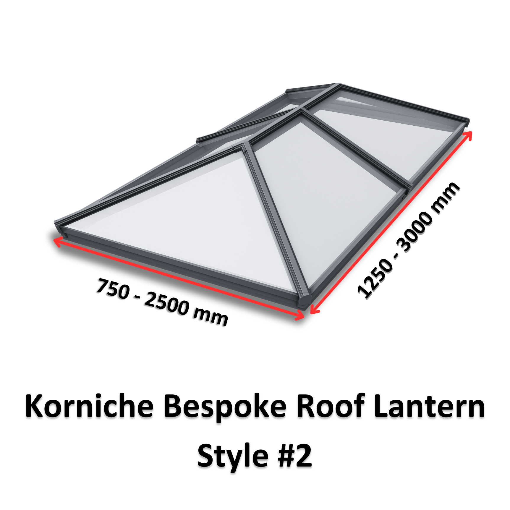 Korniche Bespoke Aluminium Roof Lantern Style #2