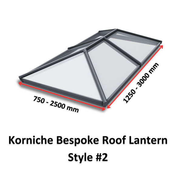 Korniche Bespoke Aluminium Roof Lantern Style #2.