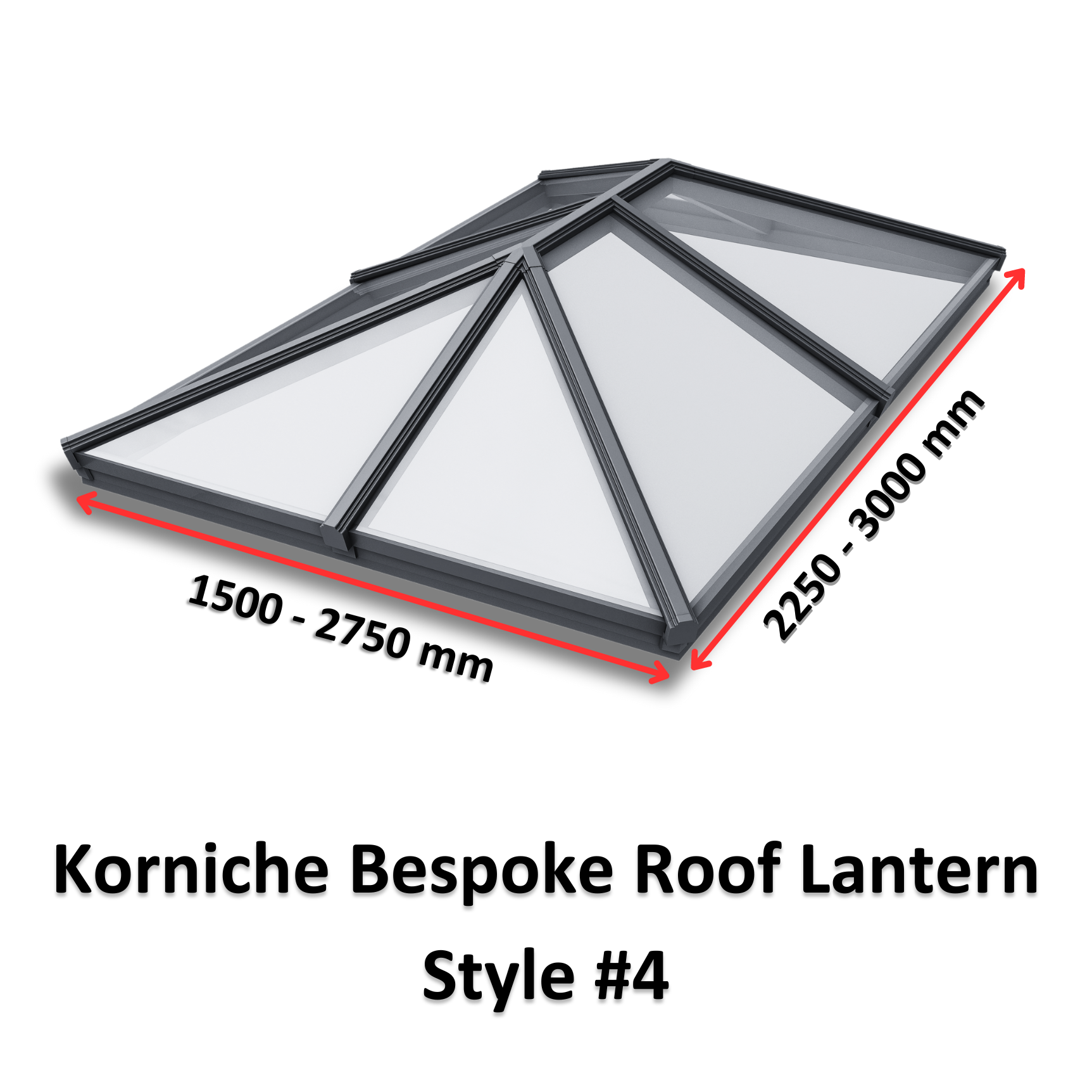 Korniche Bespoke Aluminium Roof Lantern Style #4