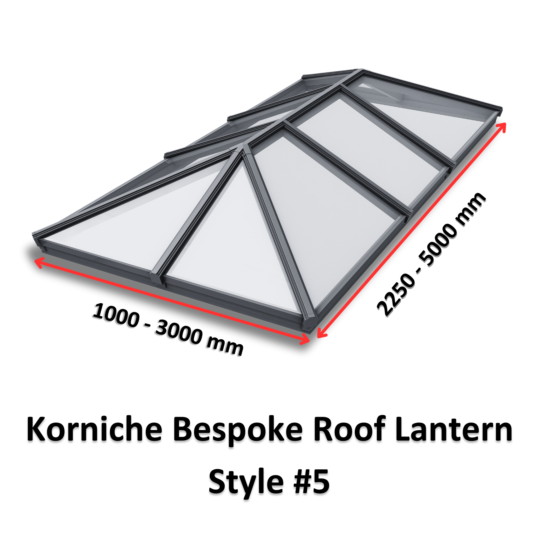 Korniche Bespoke Aluminium Roof Lantern Style #5