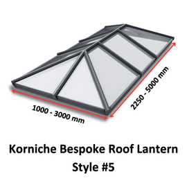 Korniche Bespoke Aluminium Roof Lantern Style #5.