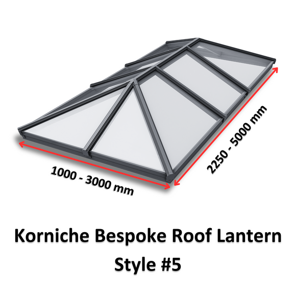Korniche Bespoke Aluminium Roof Lantern Style #5.