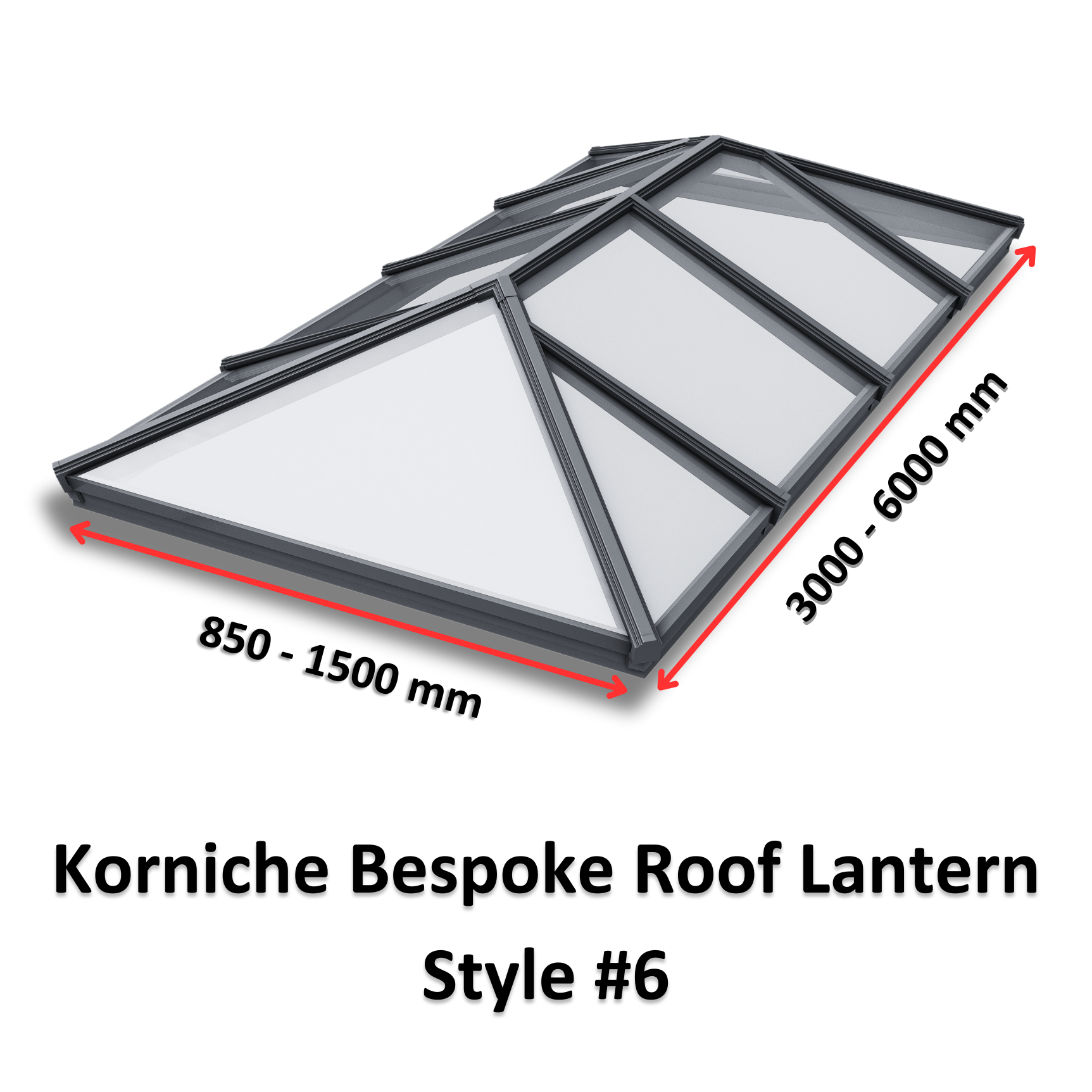 Korniche Bespoke Roof Aluminium Lantern Style #6