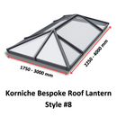 Korniche Bespoke Aluminium Roof Lantern Style #8.