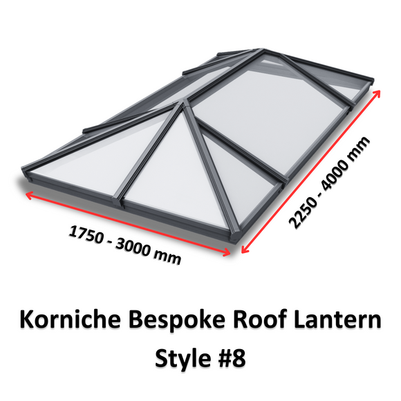 Korniche Bespoke Aluminium Roof Lantern Style #8.