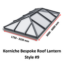Korniche Bespoke Aluminium Roof Lantern Style #9.