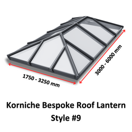 Korniche Bespoke Aluminium Roof Lantern Style #9.