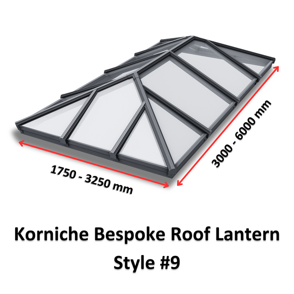 Korniche Bespoke Aluminium Roof Lantern Style #9.