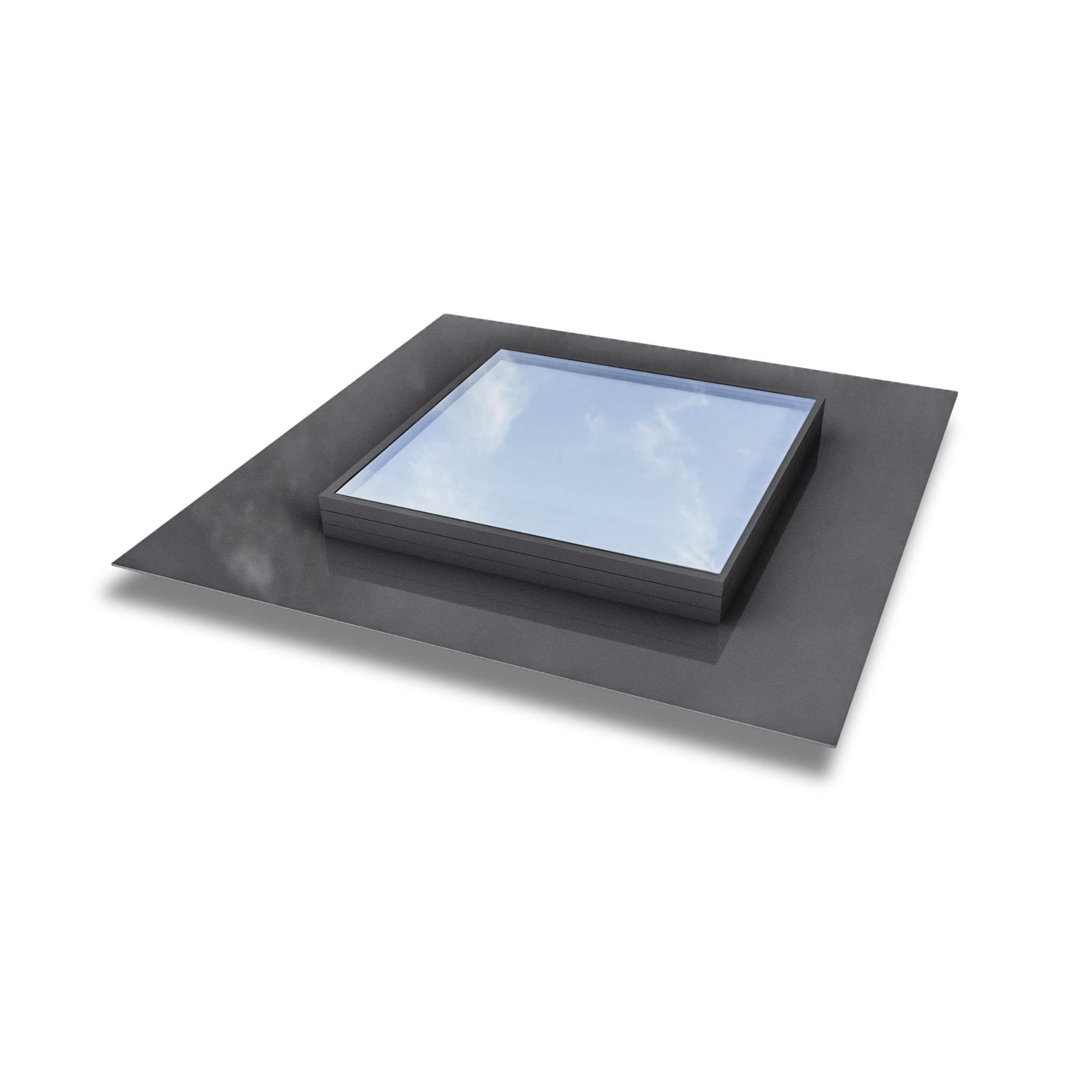 300 x 300 mm Frameless Skylight for Flat Roof - Triple Glazed