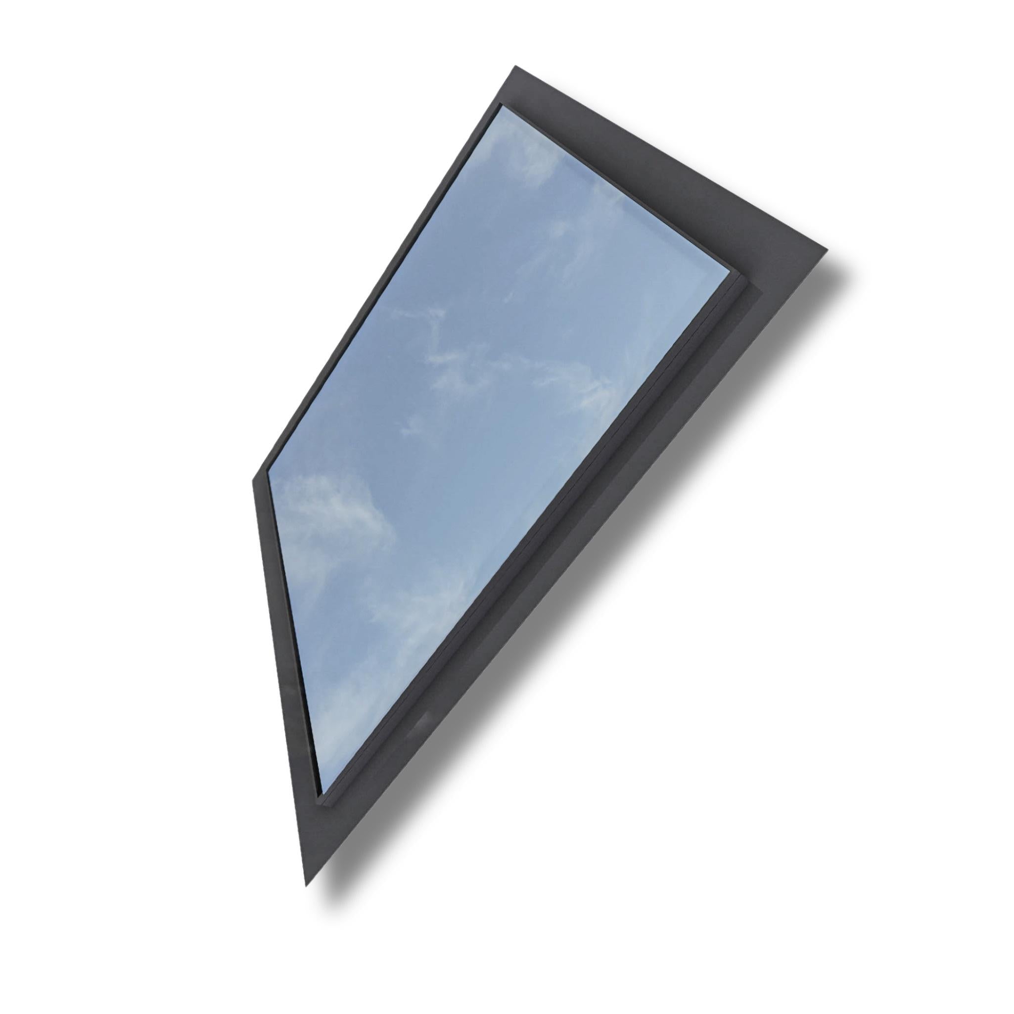 1200 x 1200 mm Frameless Skylight for Pitched Roof - Triple Glazed