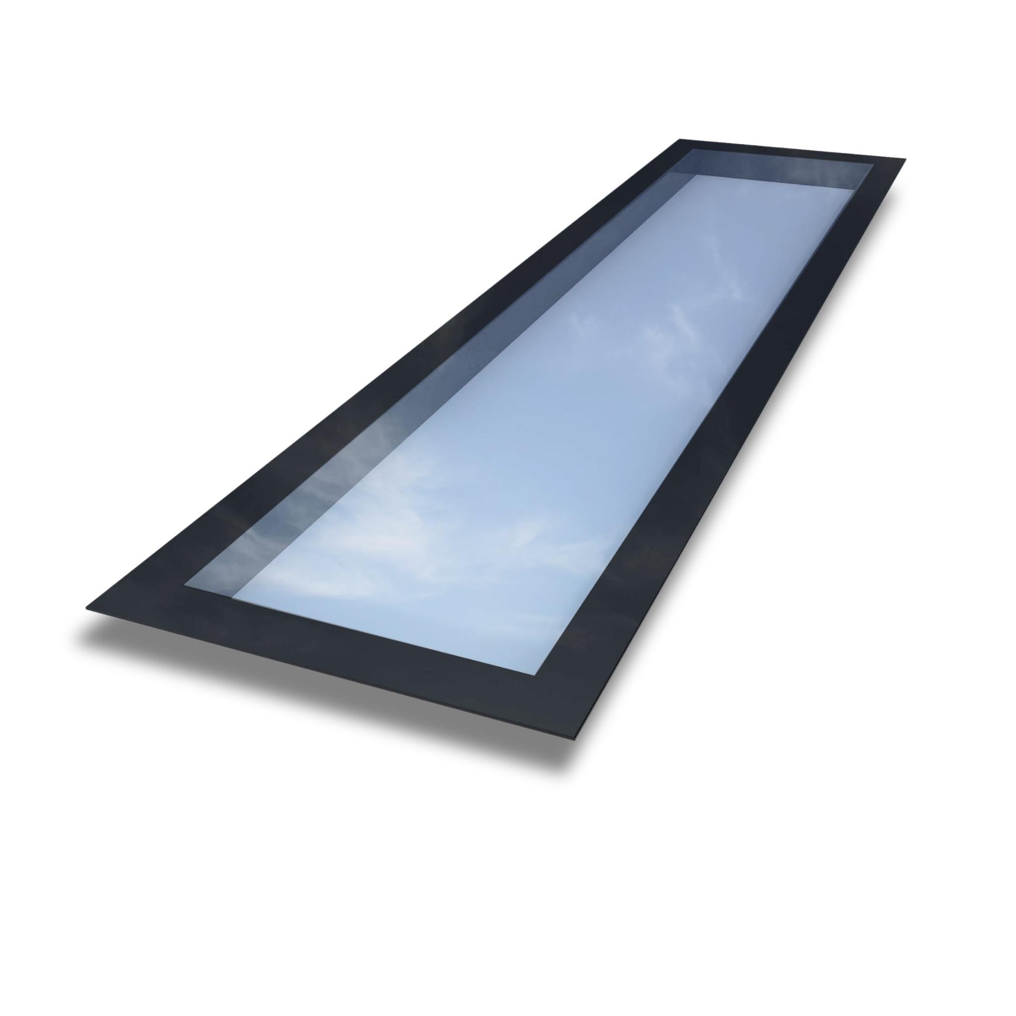 600 x 3000 mm Frameless Skylight for Flat Roof - Triple Glazed - 0