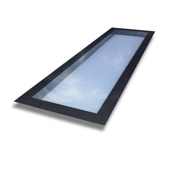600 x 2500 mm Frameless Skylight for Flat Roof - Triple Glazed.