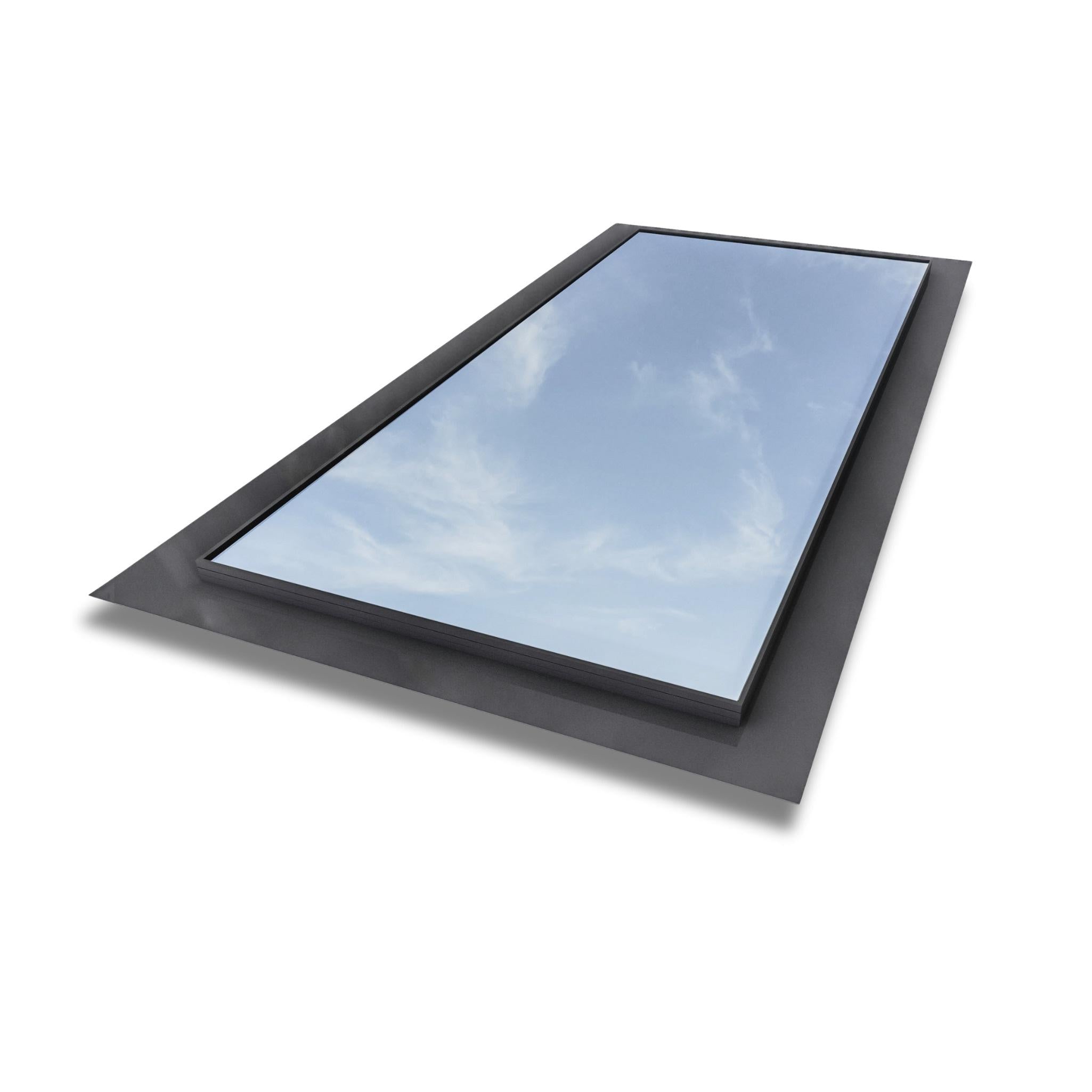 800 x 1800 mm Frameless Skylight for Flat Roof - Triple Glazed