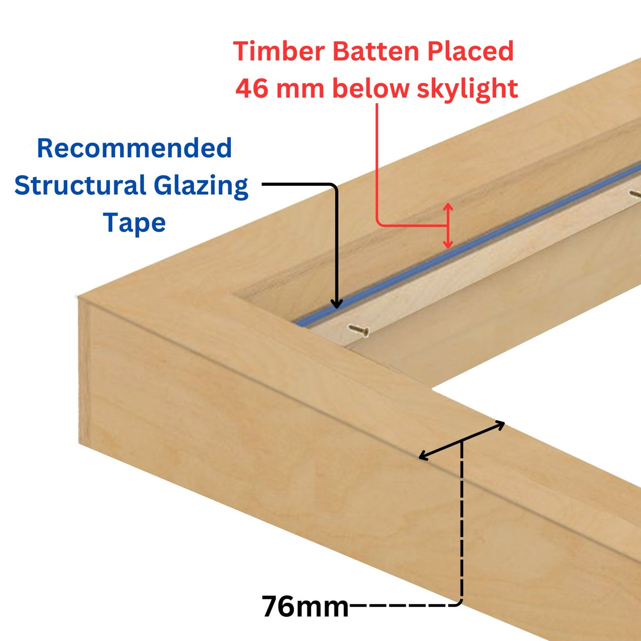 1000 x 1000 mm Insulated Upstand for Flat Roof