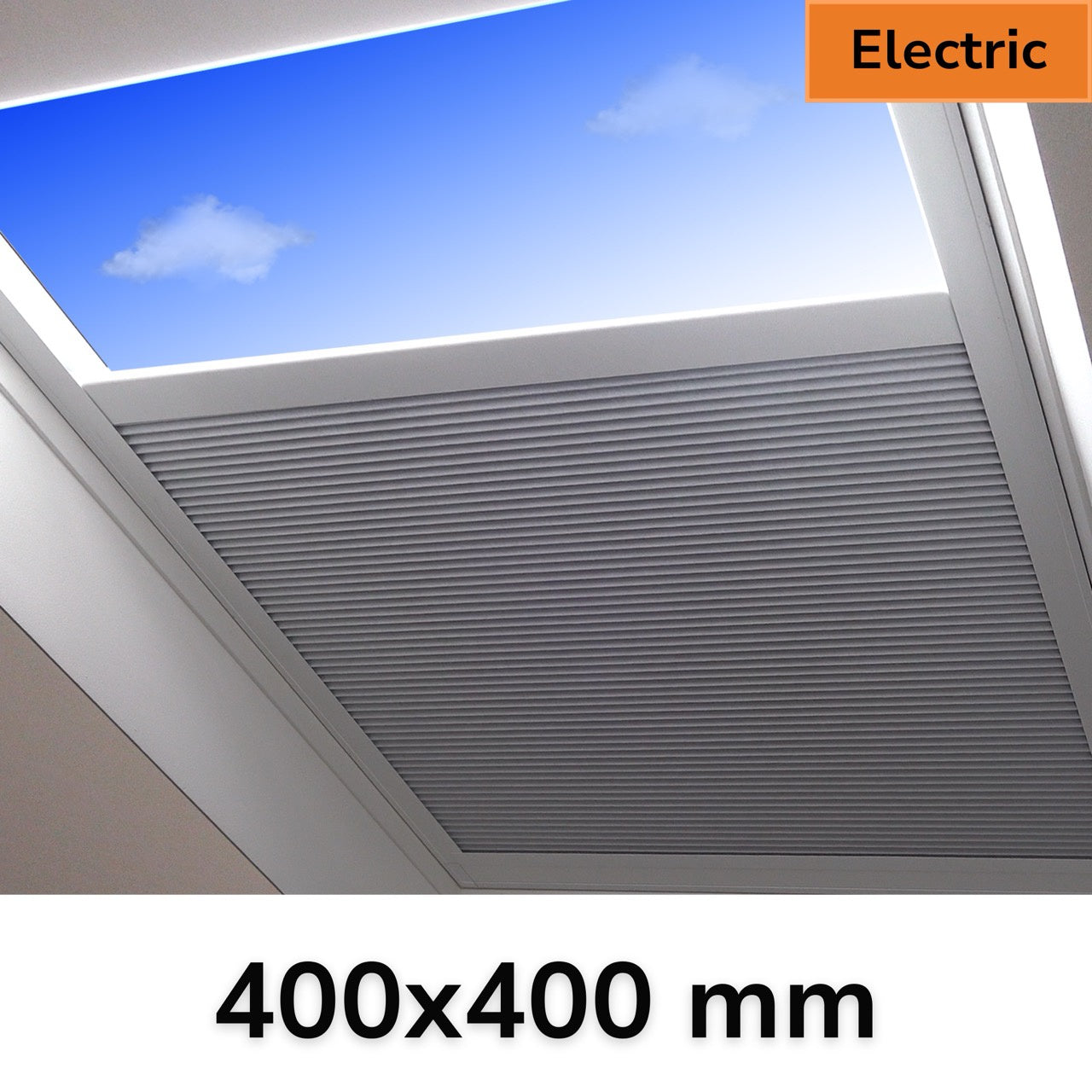 400 x 400 mm Electric Blinds for Flat / Pitched Roof Skylights & Roof Lanterns